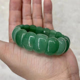Green Aventurine Jade Stone Beads Bracelet Natural Gem Stone Bangle