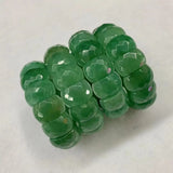 Green Aventurine Jade Stone Beads Bracelet Natural Gem Stone Bangle