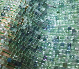 Green Fluorite Square Faceted 4-4.5mm Loose Beads for DIY Jewelry Making