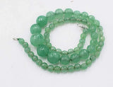 Green Jade Faceted Round 6-14mm Necklace Beads 18inch