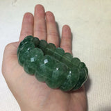 Green Strawberry Quartz Stone Beads Bracelet Gemstone Bangle for Women