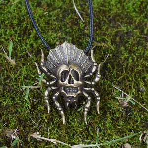 Gothic Steampunk Spider Necklace Witch Halloween Jewelry