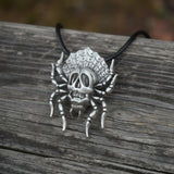 Gothic Steampunk Spider Necklace Witch Halloween Jewelry