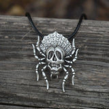 Gothic Steampunk Spider Necklace Witch Halloween Jewelry