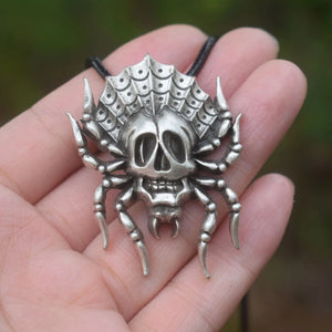 Gothic Steampunk Spider Necklace Witch Halloween Jewelry