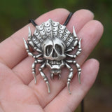 Gothic Steampunk Spider Necklace Witch Halloween Jewelry
