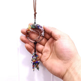 Copper Wire Wrap Tree Life Chakra Pendant