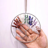 Copper Wire Wrap Tree Life Chakra Pendant