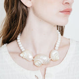 Boho Bohemian Conch Pearl SIRENNA NECKLACE