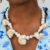 Boho Bohemian Conch Pearl SIRENNA NECKLACE