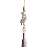 Vintage Pink Butterfly Tassel Pendant for Hanfu Dress