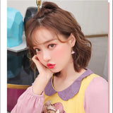 Harajuku Clip-on Earrings for Women - Sweet Stars and Clouds Design
