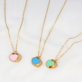 Heart Pendant Necklace Women Choker Neckless Stainless Steel Jewelry Accessories