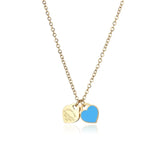 Stainless Steel Heart Pendant Necklace for Women