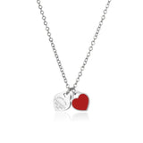 Stainless Steel Heart Pendant Necklace for Women