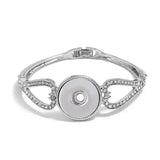Heart Bracelets for Sublimation Women DIY Jewelry with Stone Heart Transfer