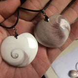 Heart Shape Natural Shell Pendant Fine Jewelry for Women