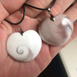Heart Shape Natural Shell Pendant Fine Jewelry for Women