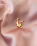 Heart-Shaped Lock Earring Safety Pin