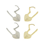 Heart-Shaped Lock Earring Safety Pin