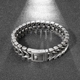 97g Hip-Hop Men Biker Link Chain Bracelet Stainless Steel Bangle