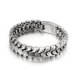 97g Hip-Hop Men Biker Link Chain Bracelet Stainless Steel Bangle