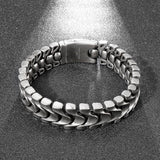 97g Hip-Hop Men Biker Link Chain Bracelet Stainless Steel Bangle