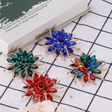 Crystal Acrylic Flower Brooch Women's Clothing Accessory