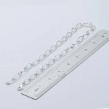925 Silver Chain Necklace Bracelet Set, Circle Design Jewelry