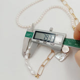 Baroque Pearl Bracelet, Freshwater Pearl Bracelet with 24k Plating Chain