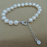 Freshwater Pearl Bracelet - AAA Pearl - Heart Clasp