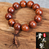 Wooden Bracelet Men Avocado Pear Beads