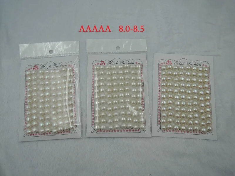 Freshwater Pearl Beads, Half Drilled -AAAAA