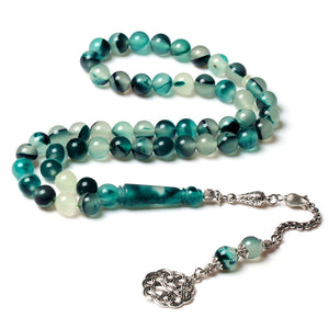 10mm Luminous Beads Subha 51 Beads Islamic Prayer Beads Muslim Rosary Tasbih