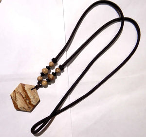 Tiger Eye Aventurine Quartz Crystal Hexagon Pendant DIY Jewelry Making Necklace