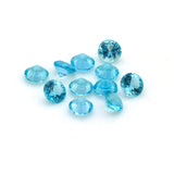 Natural Apatite Loose Gemstone Round Cut 0.9-3.0mm
