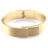 Wire Drawing Women Open Cuff Bangle Jewelry
