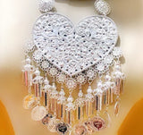 Hmong Collar with Heart Pendant Necklace Handmade in Thailand