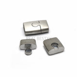 5pcs/lot Stainless Steel Magnetic Clasp Mirror Finish 10*3mm Hole
