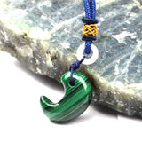 Natural Malachite Stone Necklace Pendant for DIY Jewelry