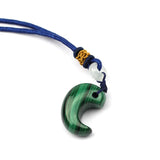 Natural Malachite Stone Necklace Pendant for DIY Jewelry