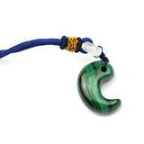Natural Malachite Stone Necklace Pendant for DIY Jewelry