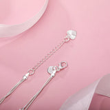 925 Silver Geometry Chain Bracelet Fine Jewelry Gift