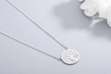 925s Silver Leaves Diamond Pendant Women's Necklace