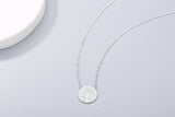 925s Silver Leaves Diamond Pendant Women's Necklace
