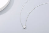925s Silver Diamond Pendant Necklace for Women