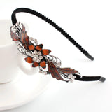 Hot Hairband Bezel Headband Men Women Double Bangs Rhinestone Hair Accessories