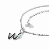 Sterling Silver W Moonstone Pendant Necklace