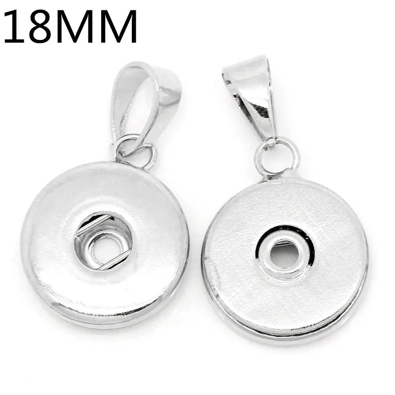 10Pcs Snap Charms Pendants for 18mm 20mm Snap Buttons DIY Necklaces Bracelets