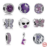 Hot Butterfly Charm Beads for Silver 925 Bracelet DIY Women Jewelry